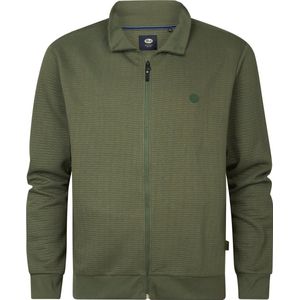 Casual Vest - Geribd Design - Katoen/Polyester - Logo op de Borst - Ritssluiting