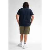 Navy Blue - Push-up Bikini - Geborduurd Logo - Knoopsluiting