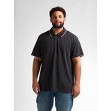 Petrol Industries - Plus Size Klassieke Polo - Grijs - 100% Pique Katoen