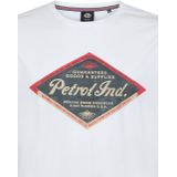T-shirt - Korte Mouwen - Ronde Hals - Petrol Artwork - 100% Katoen