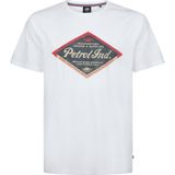 T-shirt - Korte Mouwen - Ronde Hals - Petrol Artwork - 100% Katoen