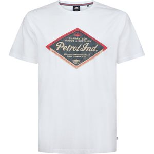 T-shirt - Korte Mouwen - Ronde Hals - Petrol Artwork - 100% Katoen