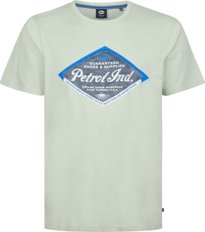 Petrol Industries - Plus Size Artwork T-shirt - Grijs - 100% Katoen