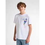 Petrol Industries - Backprint T-shirt Palmbreeze - Wit - 100% Katoen - Korte Mouwen