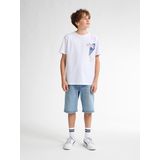 Petrol Industries - Backprint T-shirt Palmbreeze - Wit - 100% Katoen - Korte Mouwen