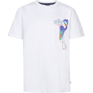 Petrol Industries - Backprint T-shirt Palmbreeze - Wit - 100% Katoen - Korte Mouwen