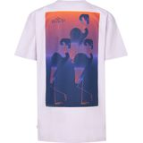 Petrol Industries - Backprint T-shirt Palmbreeze - Roze - T-shirts met Korte Mouwen