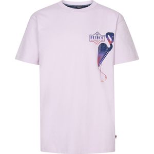 Petrol Industries - Backprint T-shirt Palmbreeze - Roze - T-shirts met Korte Mouwen