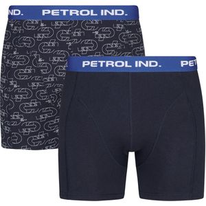 Boxershorts - Donkerblauw en Rood - Katoen en Elastaan - 2-Pack