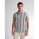 PETROL INDUSTRIES - Gestreept Hemd - Blauw/Wit - Katoen