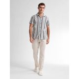 PETROL INDUSTRIES - Gestreept Hemd - Blauw/Wit - Katoen