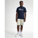 Petrol Industries - Backprint T-shirt Schooner - Zwart - T-shirts met Korte Mouwen