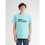 Gran Turismo - T-shirt - Zwart - Katoen - Logo Op De Borst