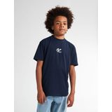 Polo - Korte Mouwen - Relaxed Fit - Katoen - Petrol Logo Print