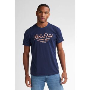 Petrol Industries - Heren Artwork T-shirt Tropicside - Blauw - Maat S