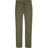 Chino - Relaxed Fit - Petrol - Stretch Canvas - Steekzakken en Achterzakken