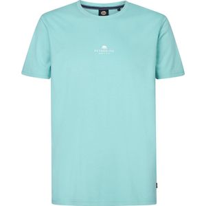 Petrol Industries Shirt 'Surfside'  aqua / wit