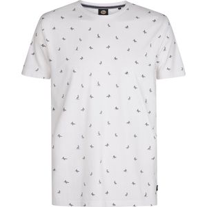 Petrol Industries - Doral - T-shirt - Wit - 100% Katoen - All-over Print