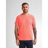 Petrol Industries - Heren All-over Print T-shirt Doral - Roze - Katoen