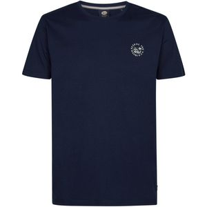 Petrol Industries - T Shirt - Korte Mouwen - Ronde Hals - Zwart - Katoen