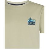 T-shirt - Korte Mouwen - Ronde Hals - Petrol Print - 100% Katoen