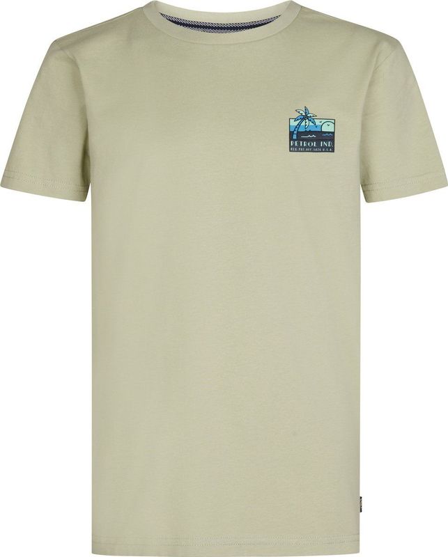 Petrol Industries - Logo T-shirt Wavecrest - Grijs - 104 - T-shirts met korte mouwen