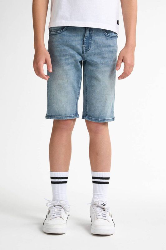 Petrol Industries - Bullseye Denim Short - Blauw - Korte Spijkerbroeken - 98% Katoen 2% Elastaan