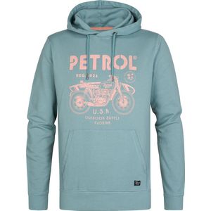 Petrol Industries - Heren Artwork Hoodie Palmcove - Blauw - Maat XL