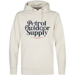 Petrol Industries - Heren Artwork Hoodie Covepark - Wit - Katoen/Polyester