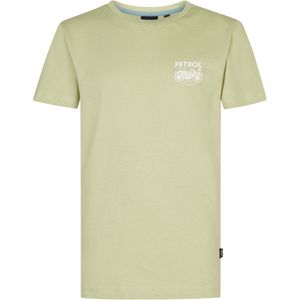 Petrol Industries - Backprint T-shirt Bayfront - Groen - Korte Mouwen - Regular Fit