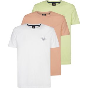 Petrol Industries Shirt  lichtgroen / lichtoranje / wit
