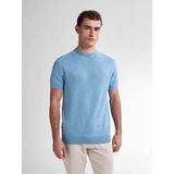 Petrol - Viewcrest - T-shirt - Lichtblauw - Katoen/Linnen - Regular-fit