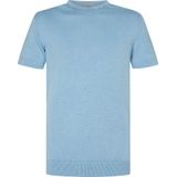 Petrol - Viewcrest - T-shirt - Lichtblauw - Katoen/Linnen - Regular-fit