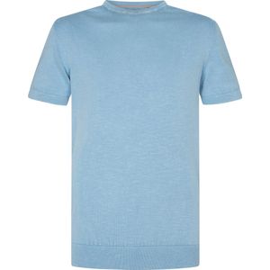Petrol - Viewcrest - T-shirt - Lichtblauw - Katoen/Linnen - Regular-fit