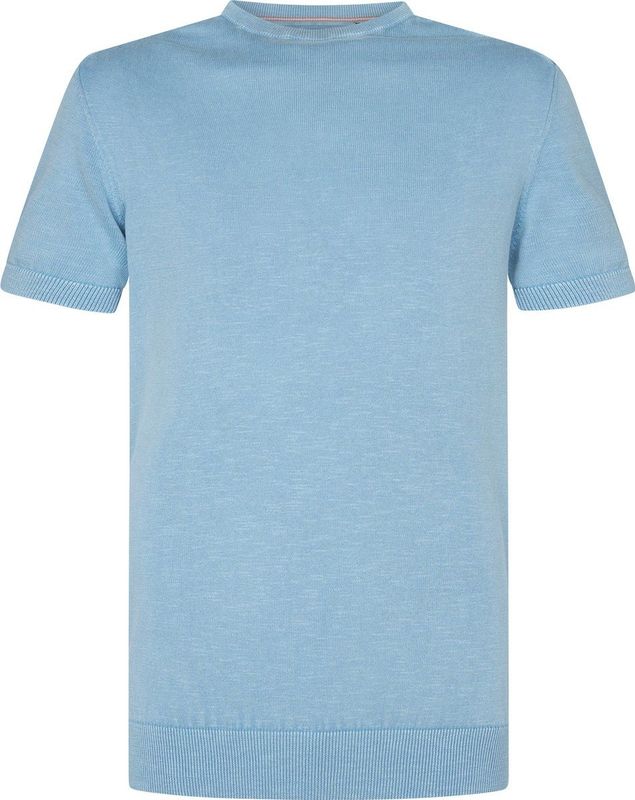 Petrol - Viewcrest - T-shirt - Lichtblauw - Katoen/Linnen - Regular-fit