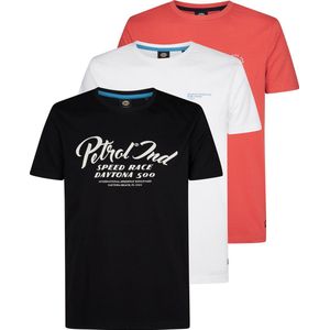 Petrol Industries Shirt  kreeft / zwart / wit
