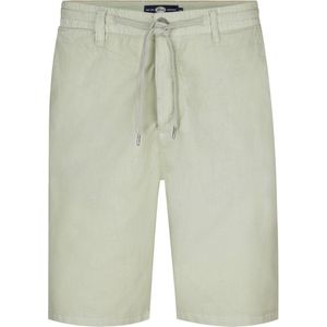 Korte Broek - Katoen-Linnen - Geverfd - Knoopsluiting - Ritsgulp - Trekkoord