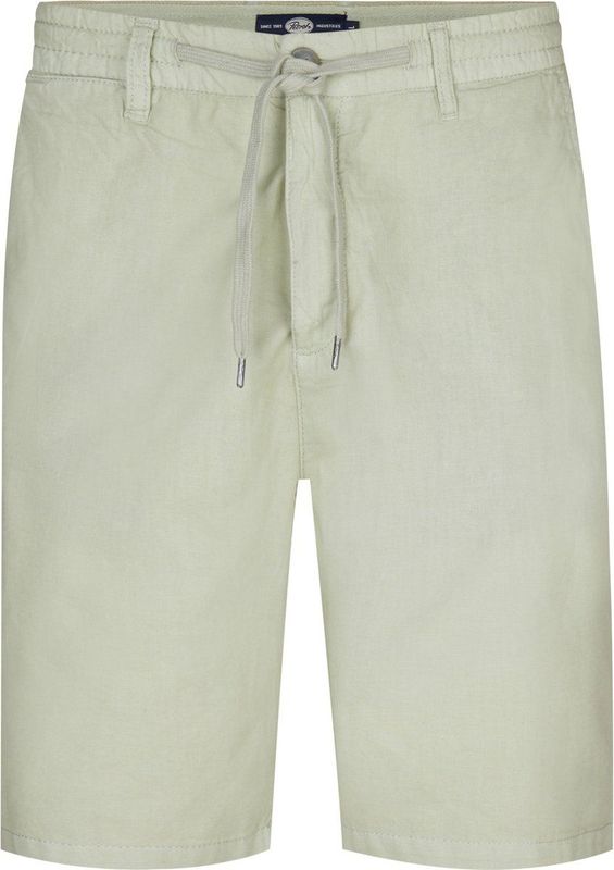 Korte Broek - Katoen-Linnen - Geverfd - Knoopsluiting - Ritsgulp - Trekkoord