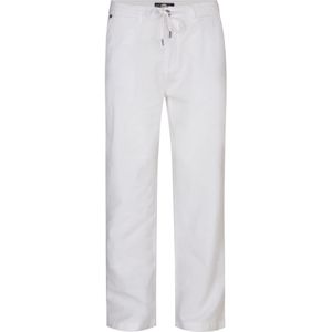 Chino - Tapered Fit - Blauw - Katoen-Linnen Blend