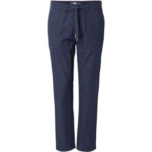 Petrol Industries - Heren Linnen Chino Covebay - Blauw - Katoen-Linnen Blend