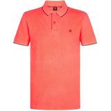 Poloshirt - All-over Print - Korte Mouwen - Openstaande Kraag - Knoopsluiting - 100% Katoen