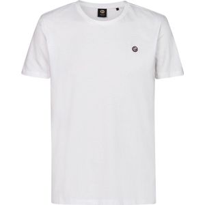 Petrol Industries - T-shirt - Wit - Katoen - Korte Mouwen - Ronde Hals