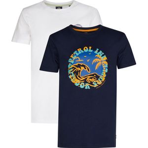 Petrol Industries - T-shirt - Jongens - 2-Pack - Ronde Hals - Katoen - Korte Mouwen