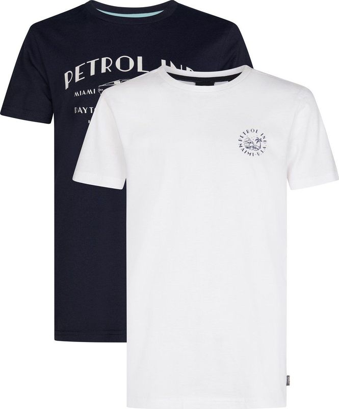 Petrol Industries - Jongens T-shirt - Multipack van 2 stuks - Katoen - Korte Mouwen