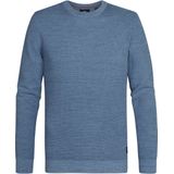 Petrol Industries - Gebreide Polo - Blauw - 100% Katoen