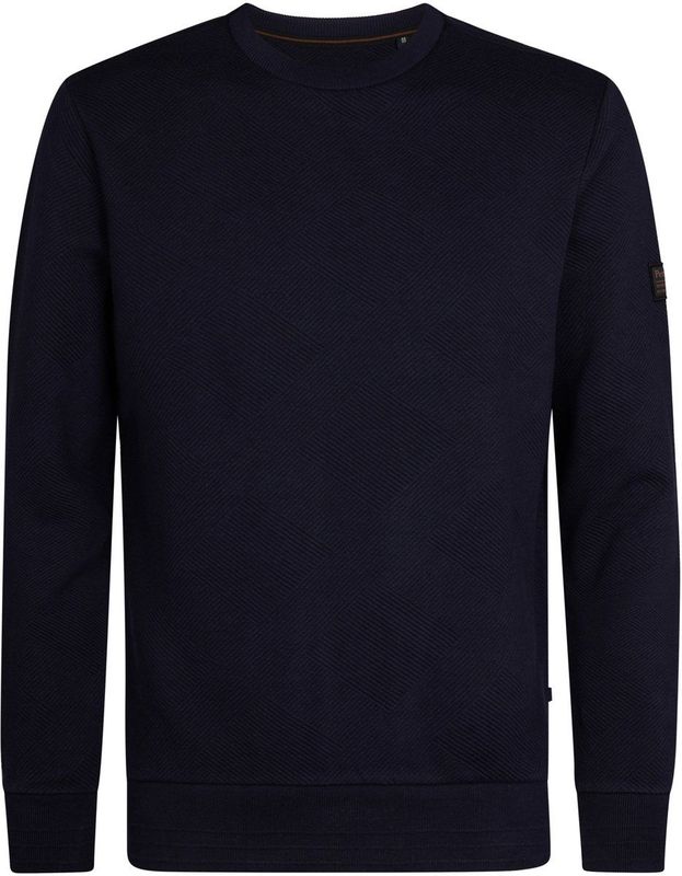 Petrol Industries - Estes - Geribde Sweater - Blauw
