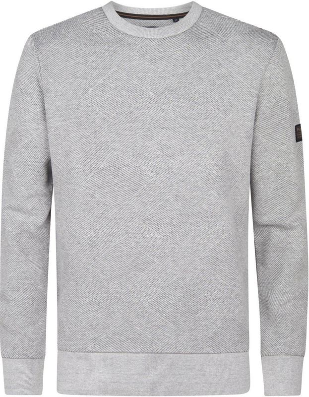 Petrol Industries - Estes - Geribde Sweater - Grijs
