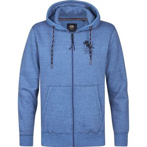 Petrol Industries - Heren Casual Vest Huron - Blauw - Met Capuchon en Rits