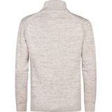 Petrol Industries - Gebreide Trui - Wit - Regular Fit - Opstaande Kraag - Katoen