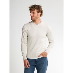 Petrol Industries - Fijn Gebreide Trui - Ecru - Regular Fit